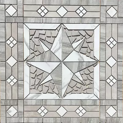 36  X 36  Tile Medallion Mosaic - Daltile Linden Point & Affinity Tile Series • $285