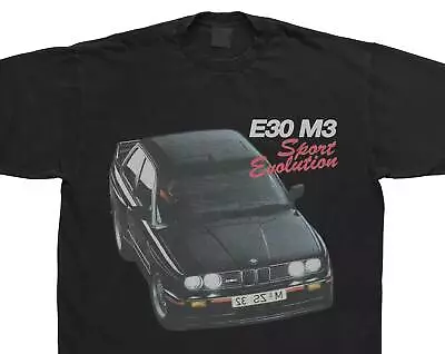 Vintage Car T-Shirt BMW E30 M3 Racing Streetwear Sport Evolution T-Shirt • $19.99