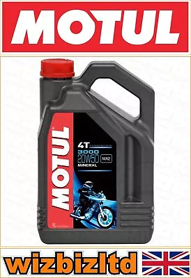 BMW R 1200 GS Adventure 2006-2009 MOTUL 20W-50 3000 Mineral Engine Oil 4L • £46.95