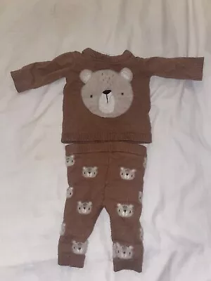 Baby Boy Teddy Bear Outfit 0-3 Months • £5.50
