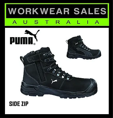 $185.95 • Buy Puma Safety Sierra Nevada Black Work Boots WorkBoots Shoes Mens 630527 UK Sizing