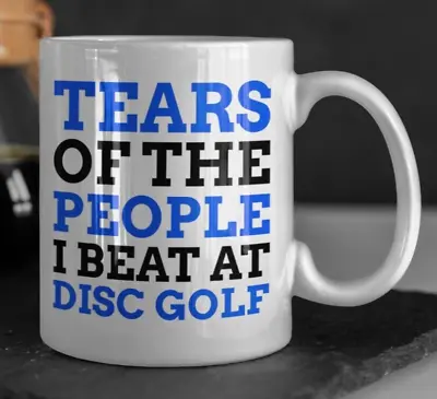 Funny Disc Golf Mug 11oz 330ml Ultimate Frisbee Gifts Folf Mugs Flying Discs Cup • £9.95