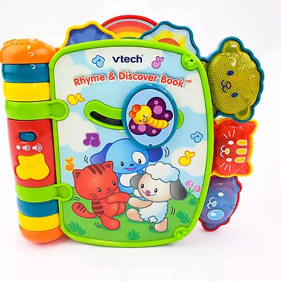 $11.04 • Buy Vtech Rhyme And Discover Book Electronic Interactive Learning Toy Lights & Sound