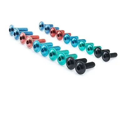 £3.52 • Buy Flanged Head Screws Stainless Steel Black Red Blue Green A2 M5 M6 Allen ISO 7380