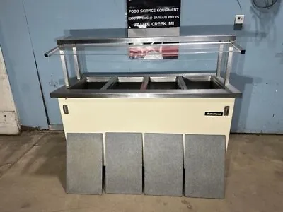  Delfield  4 Well Hot Food Waremer Buffet Cart With Single Sided Sneeze Guard • $1529.99