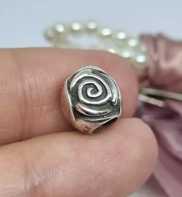Genuine Pandora Silver Rose Bud Charm  💕 925 ALE  R23 • £10.99