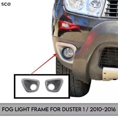 For Dacia Duster Fog Light Frame Gray 2Pcs Exterior Accessory For Renault Duster • $43.99