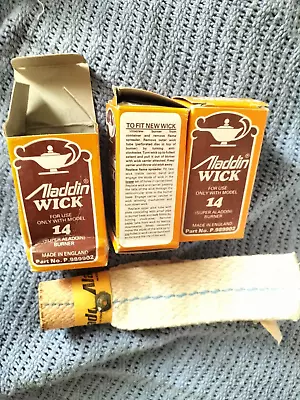 3  ENGLISH ALADDIN WICKS SUIT No 14  BURNERS • $39