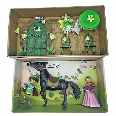 Olive & Sage Metal Horse + Fairy Garden Ornament Outdoor Statue • £24.99