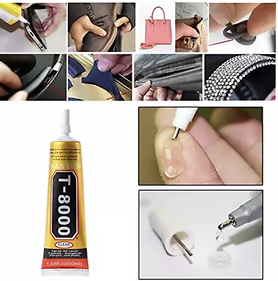 50ml Rhinestone Glue T-8000 Multi-purpose Adhesive For Jewelry Nails Glass Phone • $7.64