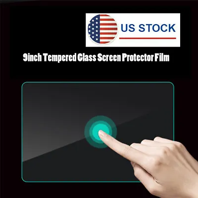 US Tempered Glass Screen Protector Film Stickers For 9 Inch LCD Car Stereo Radio • $13.87