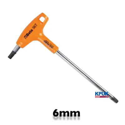 Beta Tools T Bar 6.0mm Allen Key Orange Handle 96T Brand New Kart Parts UK • £12.50