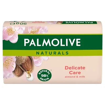 Palmolive Naturals Delicate Care With Almond & Milk Bar Soap(3x90g) - 4 Pack • £13.35