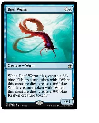 Reef Worm + 10 Random Rares MTG Magic The Gathering MTG Gift Set Lot Xmas • $12.34