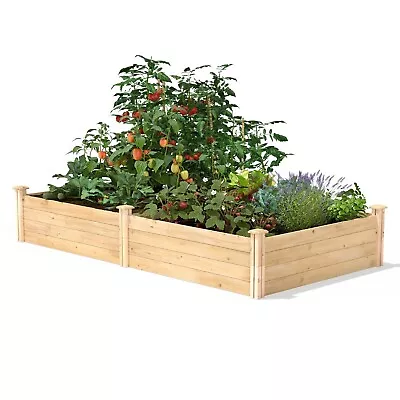 4 Ft X 8 Ft Cedar Wood Raised Garden Bed - Made In USA • $334.10