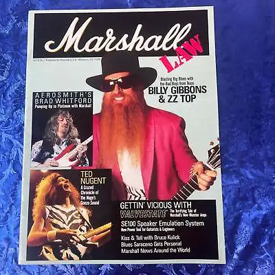 Marshall Law Vol 8 #1 1991 Amp Magazine JCM900 Valvestate Billy Gibbons Kiss • $24.99