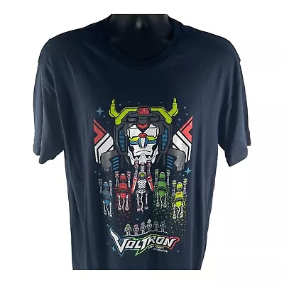 Voltron Shirt Legendary Defender 8-Bit Loot Crate Men's Dark Blue Graphic XL  • $8.86