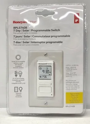 Honeywell Home RPLS740B ECONOswitch 7-Day Solar Programmable Switch Lights • $37