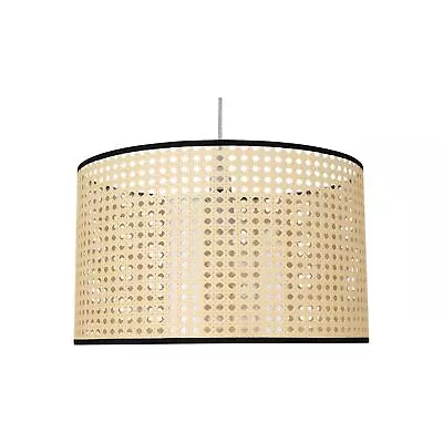 Natural Wicker Rattan 40cm Large Easy  Fit Ceiling Lightshade Pendant Shade • £17.99