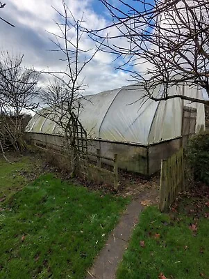 24ft Wide Polytunnel Commercial Poly Tunnel Greenhouse Heavy Duty • £1500