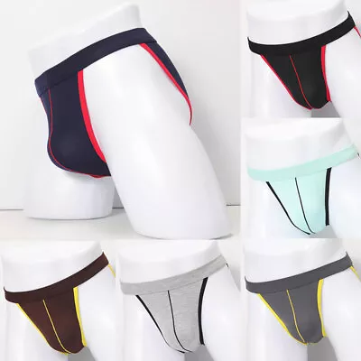 Mens Briefs SexyUnderwear Underpants Breathable U Pouch Modal Panties High Cut△‹ • $4.89