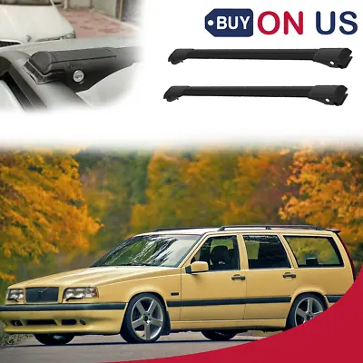 To Fits  Volvo 850 Wagon/Estate 1992-1997 Cross Bars  Roof Rack Black Set • $129