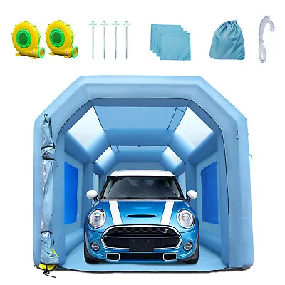 VEVOR Inflatable Spray Booth Car Paint Tent 20x10x8ft Filter System 2 Blowers • $431.99