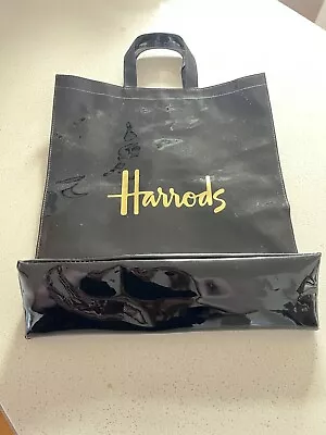 Harrods London PVC Shoulder Bag Handbags Women Waterproof Shopping Tote EUC • $55