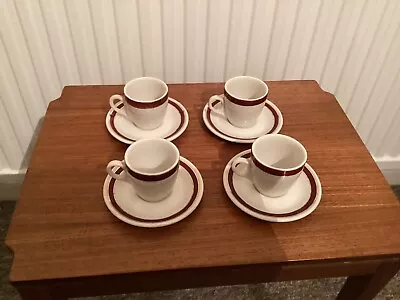 4 Sampson Bridgwood Cups And Saucers • £4