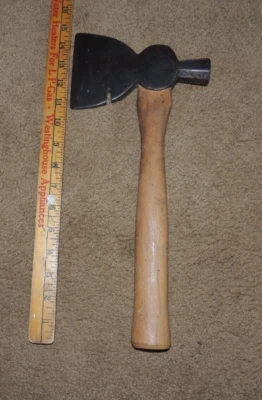 $40 • Buy Vintage 14  Sargent Carpenters Hatchet Axe, 4  Single Bit, Octogon Hammer Neck.