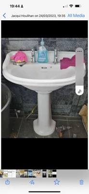 £24.99 • Buy Pedestal Basin White