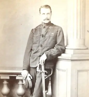 Victorian CDV Photo British Soldier Military Davies Woolwich London • £24.99