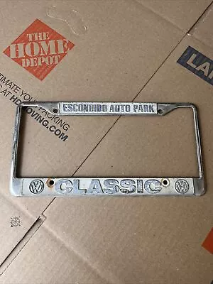 Escondido Auto Park Classic California Metal License Plate Frame VW Volkswagen • $69.95