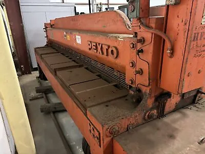 Pexto 10-U-10B 10? X 10 Gauge Mechanical Power Squaring Shear Mild Steel • $11000