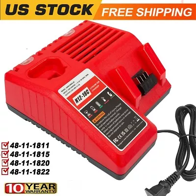 Battery Charger For Milwaukee 48-59-1812 For M12 For 18V 18V 12V Dual Voltage • $20