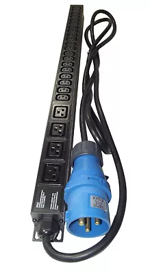 24 Way PDU (20 IEC C13 + 4 C19) 32 AMP VERTICAL Power Distribution Unit 19  32A • £75