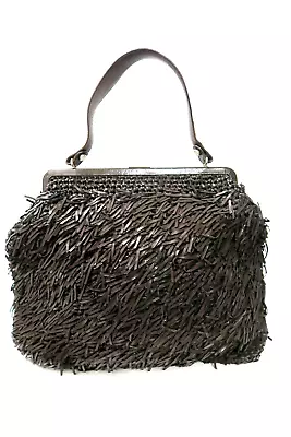 Marni Dark Brown Patent Leather Fringe Handbag • $195