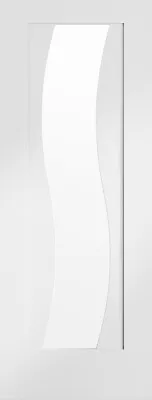 Pre-Finished Internal White Florence Door With Clear Glass Product Code: PFGWFFL • £94.99