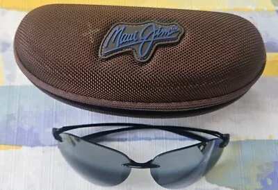 Sunglasses Maui Jim MJ Sport Sugar Beach MJ-421-02 Black Rimless Mint Japan • $110