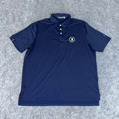 Ralph Lauren RLX Polo Shirt Mens XL Blue Brookline Performance Golf US Open • $23.99