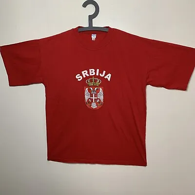 Srbija Serbia Red Shirt Size 52 From Serbia  • $29.99