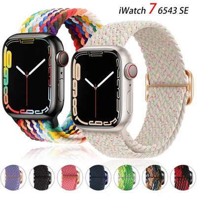 $10.28 • Buy Nylon Strap Loop For Apple Watch Band Sport 40mm 44mm 45mm Series 7 6 SE 5 4