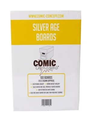 Comic Concept Silver Age Size Comic Backing Boards | 5 - 100 Backing Boards • £5.75