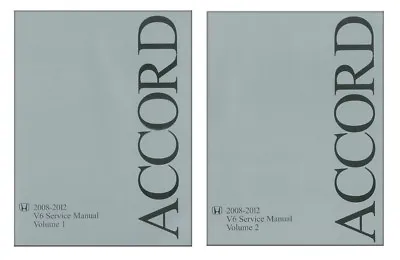 2008 2009 2010 2011 2012 Honda Accord V6 Shop Service Repair Manual Book OEM • $127.99