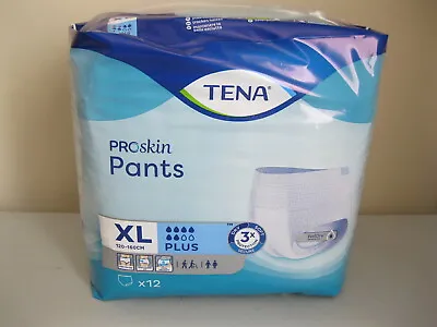 £13 • Buy TENA Proskin Pants Plus XL, Unisex, 12-pack, Padded Incontinence Briefs, 12 Pk 