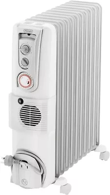 De'Longhi Portable Oil Column Heater 2400W Timer Fan Boost Heat DL2401TF White • $255.49