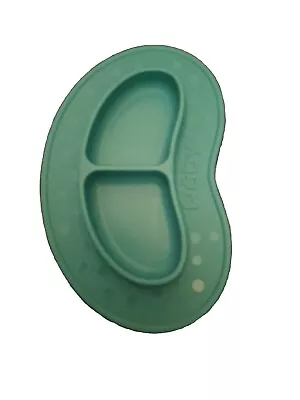 Nuby Silicone Suction Sectioned Plate For Kid Toddler Baby  Teal Green Unisex • $4.89
