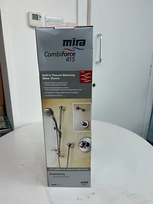 Mira 415 Combi Force Built In Shower In White And Chrome • £400