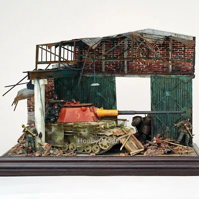 1/35 Building Model Kits Ruins House Wooden Diorama Unpainted • $34