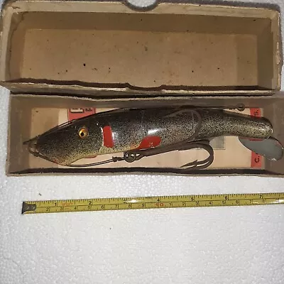 Vintage Mud Puppy Cc Roberts  Wood  Lure Glass Eyes • $36